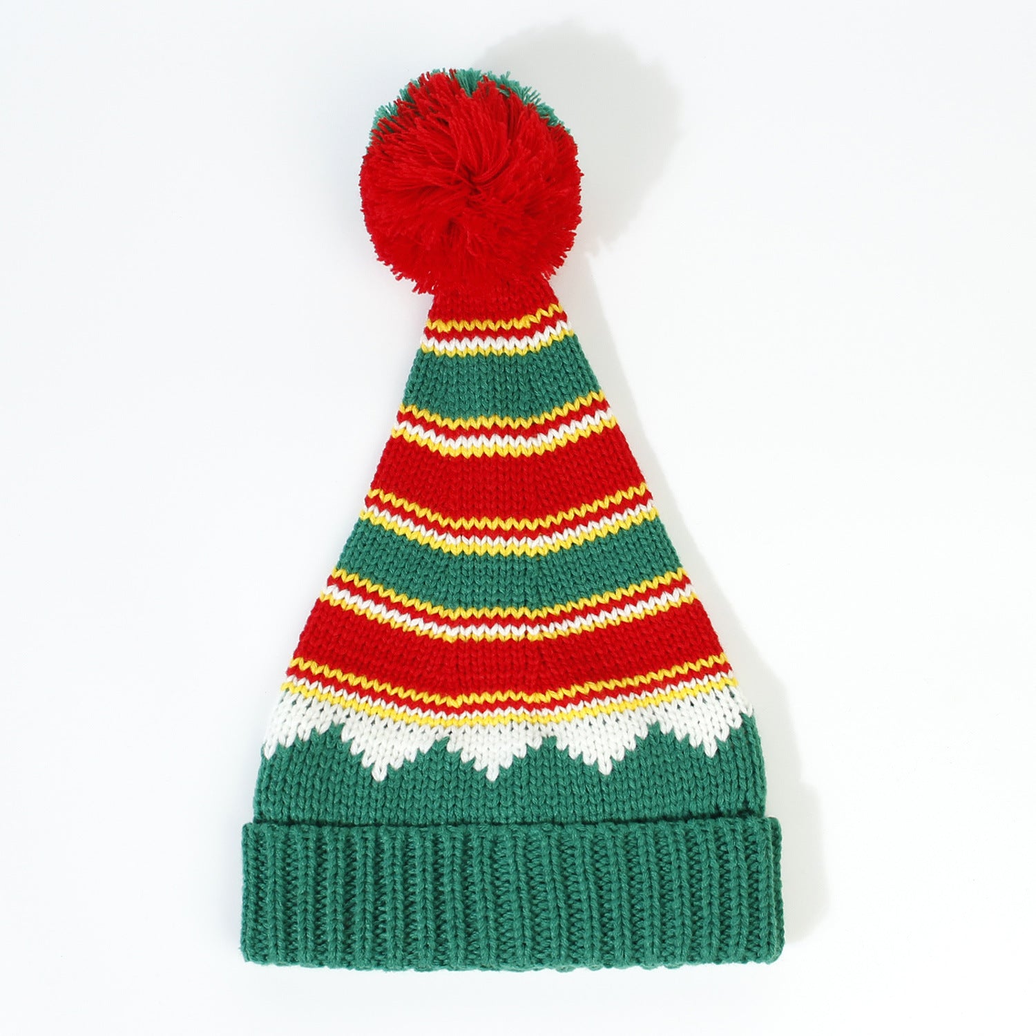 Wholesale Fur Ball Parent-child Christmas Hat Acrylic Wool Knitted Hat